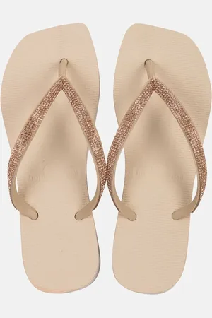 Tropical Brasil Chinelo Tamanco com Branco