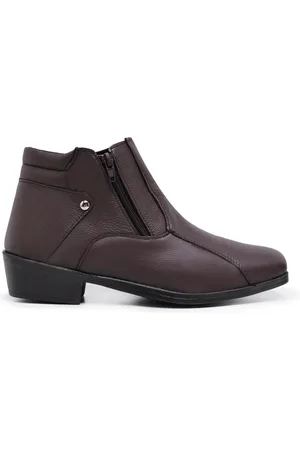 Schiareli Bota Masculina De Couro Botina Country Cano Curto Moderna Macia 202