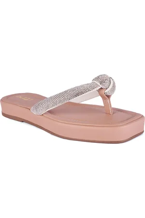 ALICIA Chinelo Flat De Dedo Sandália Feminina Brilho Strass Luxo Confortável Moda Macio Original