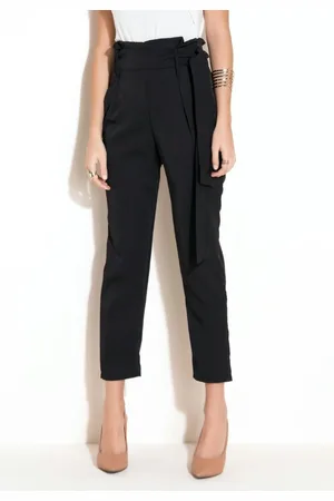 QUINTESS Calça Clochard Com Faixa