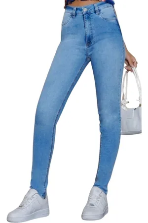 Revanche Calça Jeans Skinny Cintura Alta Fit Belt Feminina Tacima