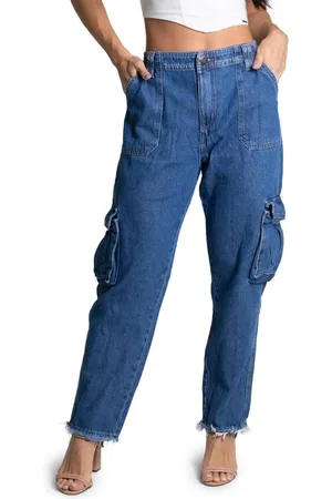 SAWARY Calça Jeans Cargo - 273915 -