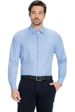 Zaiko Camisa Social Masculina Slim Maquinetada Manga Longa