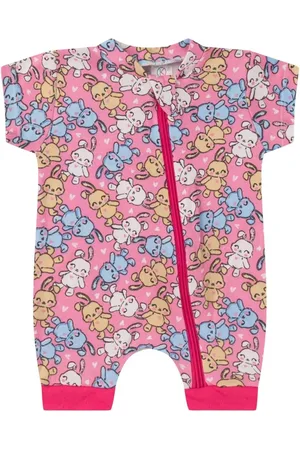 Kappes Infantil - Macacão Curto Com Zíper Suedine
