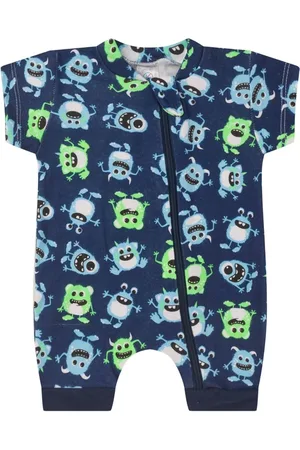 Kappes Infantil - Macacão Curto Com Zíper Suedine