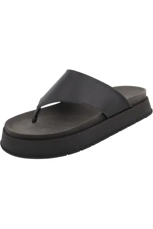 Agnes Veronez Sandália Papete Flatform de Dedo Macia Blogueira
