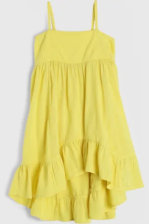 GAP Infantil - Vestido Manga Curta Babados