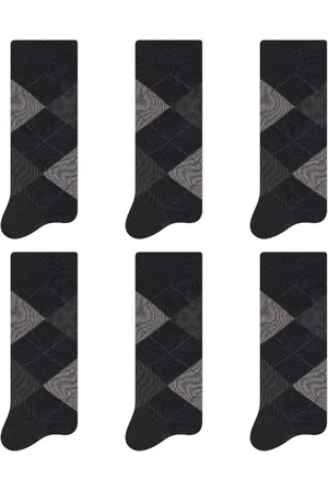 Selene Kit 6 Pares Meia Masculina Cano Longo Escocesa 8010