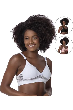Gabi Kit 3 Soutiens Reforçados Moda Intima Sem Bojo Microfibra Poliamida Rendado Multicolorido