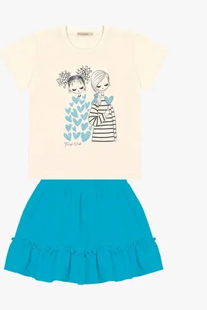TRICK NICK Infantil - Conjunto Blusa Com Saia
