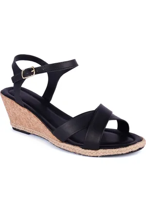 ALICIA Anabela Feminina Sandália Tiras Cruzadas Salto Alto Casual Moda Sola Confortável Original Promoção