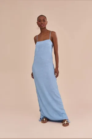 Suntime Vestido longo aquamarine topázio vestido longo aquamarine topázio M