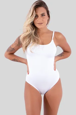 Diluxo Maiô Feminino Alcinha Básico Liso Moda Praia Body