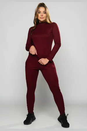 Mvb Modas Conjunto Ribana Canelada Calça Jogger Cintura Alta e Blusa Gola Alta