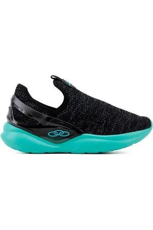 OLYMPIKUS Infantil - Tênis Iconic Preto/Turquesa Incolor