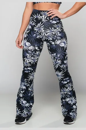 Mvb Modas Calça Flare Feminina Pantalona Suplex Lisa Flora