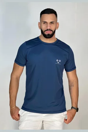 Dl Camiseta Masculina Fitness Premium Dry Fit 100% Poliamida