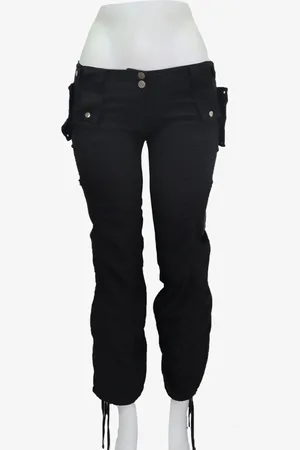 EMIGÊ Calça Top Shore Ajustável Preta Produto Gentilmente Usado