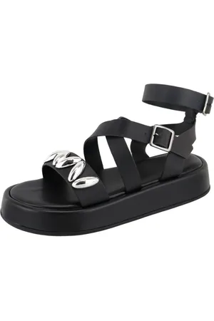 Vianza Papete Flat Sandalia Rasteira Feminina Preto