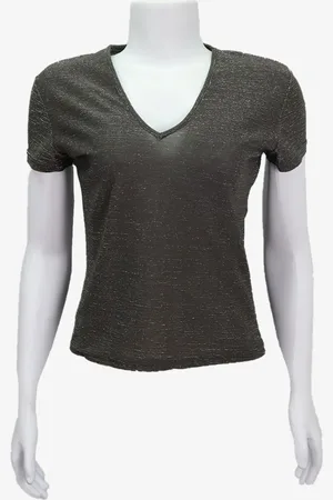 EMIGÊ Blusa Fiorucci Vintage Lurex Produto Gentilmente Usado