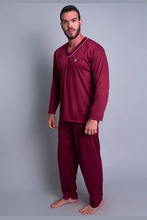 Mvb Modas Pijama Longo Blusa Manga Comprida E Calça Adulto