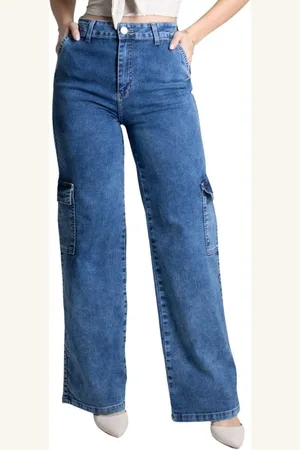 SAWARY Calça Jeans Wide Leg - 277936 -