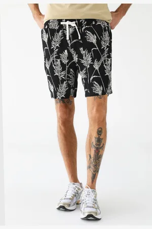 Hering Bermuda Linho Reta Floral Preta