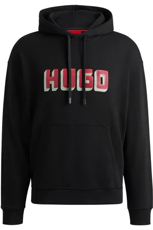 HUGO BOSS Moletom Com Estampa De Logo Em Algodão Francês