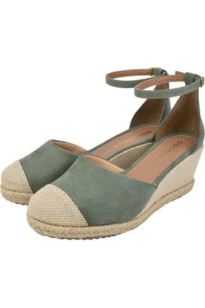 monté Sandália Anabela Feminina Plataforma Donatella Shoes Salto Corda Tecido Textura Bico Juta Confortável Casual