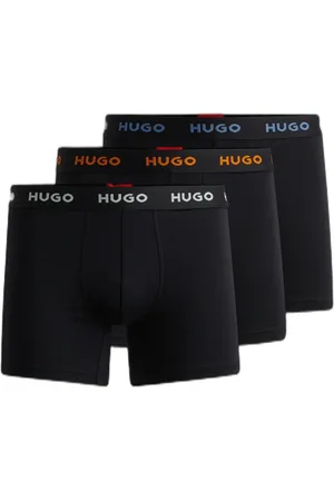 HUGO BOSS Pack Com Três Cuecas De Algodão Com Cintura Com Logo
