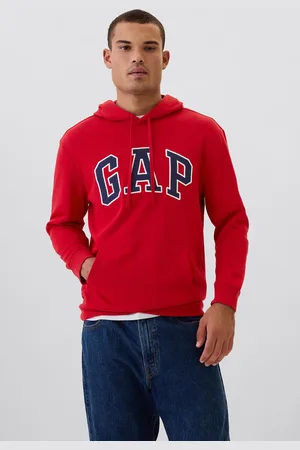 GAP Blusa de Moletom Fechada Logo Vermelha