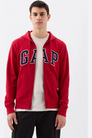GAP Blusa de Moletom Aberta Logo Vermelha