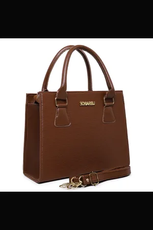 Schiareli Bolsa Feminina Com Alça Removível Transversal Tira Colo 8155 Caramelo