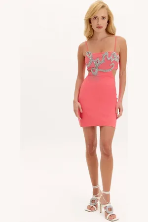 LANCA PERFUME Vestido Curto Alças Aplicação