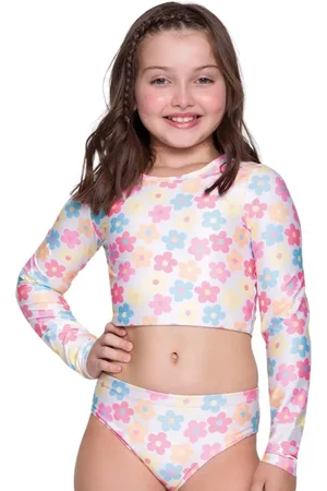 Selene Infantil - Camisa Cropped Manga Longa Juvenil