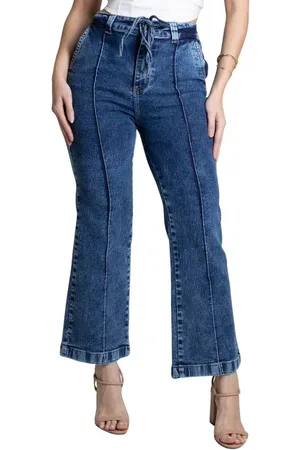 SAWARY Calça Jeans Sawray Wide Leg Cropped - 278099 -