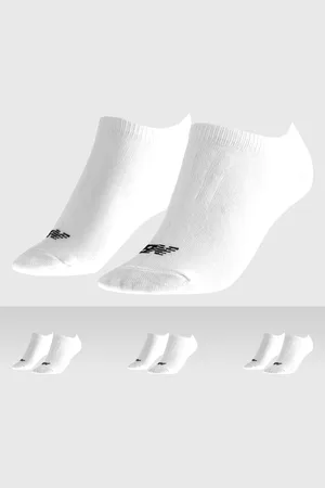 New Balance Kit 3pçs Meia Invisível De Algodão Branca