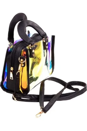 Paul Ryan Bolsa Neon Preto e Translúcido Colorido