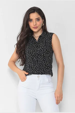 Intens Camisa Sem Manga Poá