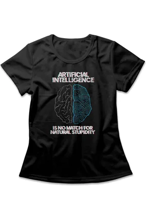 STUDIO Camiseta Feminina Artificial Intelligence