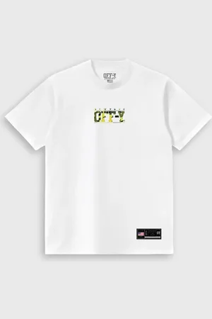 Prison Camiseta Streetwear Off-Y Camouflage Logo White