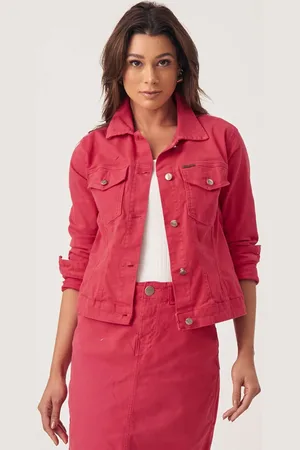 Bloom Jaqueta Jeans Color Clássica Pimenta
