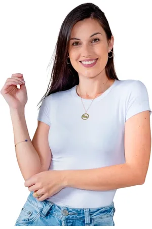 Revanche Blusa Baby Look Basica Manga Curta Feminina Sylfaenol