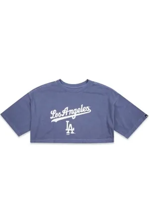 New Era Camiseta Cropped Los Angeles Dodgers Marinho