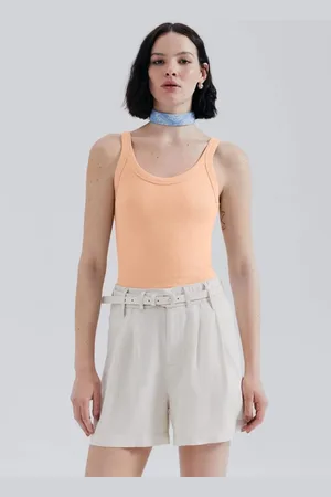 Hering Kit Com 2 Regatas Básicas Femininas Slim Em Ribana Canelada