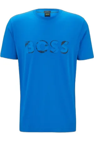 HUGO BOSS Camiseta De Algodão Stretch Com Arte De Logo
