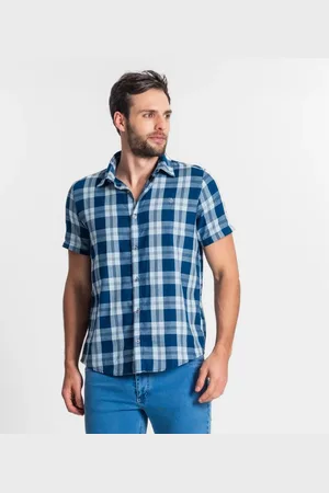 Diametro Camisa Masculina Xadrez