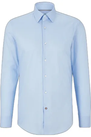 HUGO BOSS Camisa Slim Fit Em Popeline De Algodão Easy Iron