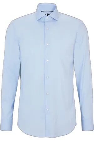 HUGO BOSS Camisa Slim Fit Em Popeline De Algodão Easy Iron