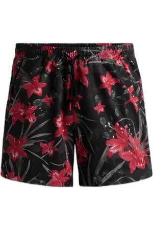 HUGO BOSS Shorts De Natação Forrados Com Estampa Sazonal